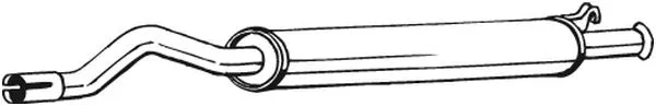 Vidurinis duslintuvas BOSAL 105-159