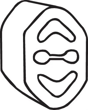 Išmetimo sistemos guminė juosta BOSAL 255-030