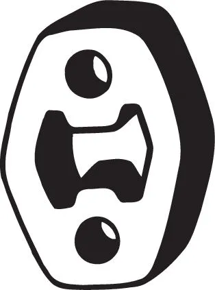 Išmetimo sistemos guminė juosta BOSAL 255-047