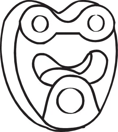 Išmetimo sistemos guminė juosta BOSAL 255-123