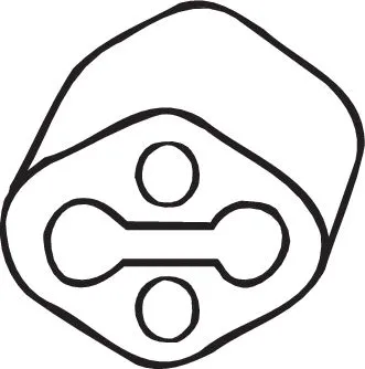 Išmetimo sistemos guminė juosta BOSAL 255-891