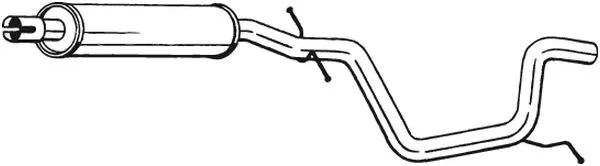 Vidurinis duslintuvas BOSAL 281-457