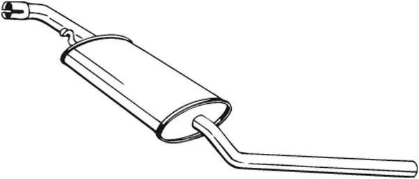 Vidurinis duslintuvas BOSAL 281-475