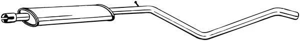 Vidurinis duslintuvas BOSAL 285-455