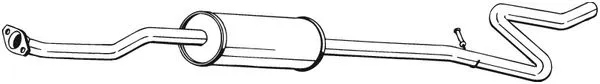 Vidurinis duslintuvas BOSAL 286-493