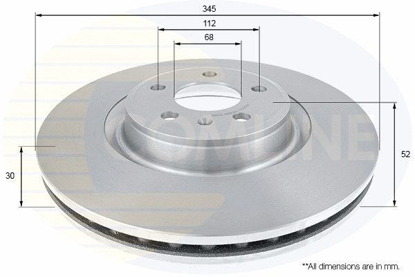 Stabdžių diskas COMLINE ADC2612V