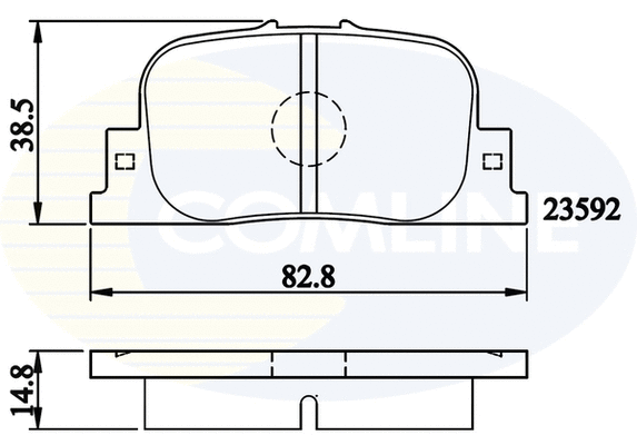 Diskinių stabdžių trinkelių rinkinys COMLINE CBP01172