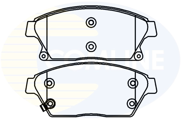 Diskinių stabdžių trinkelių rinkinys COMLINE CBP32037