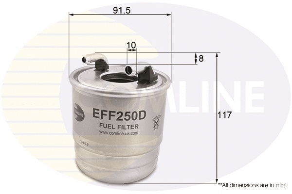 Kuro filtras COMLINE EFF250D