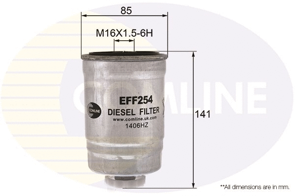 Kuro filtras COMLINE EFF254