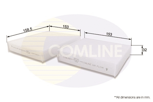 Salono filtras COMLINE EKF101
