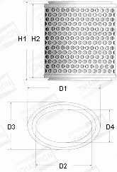 Oro filtras CHAMPION W226/606