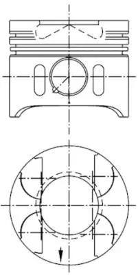 Stūmoklis KOLBENSCHMIDT 41014620