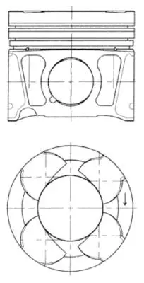 Stūmoklis KOLBENSCHMIDT 41070600