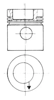 Stūmoklis KOLBENSCHMIDT 93831610