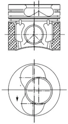 Stūmoklis KOLBENSCHMIDT 99850600