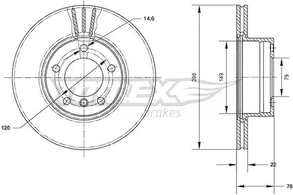 Stabdžių diskas TOMEX Brakes TX 71-05