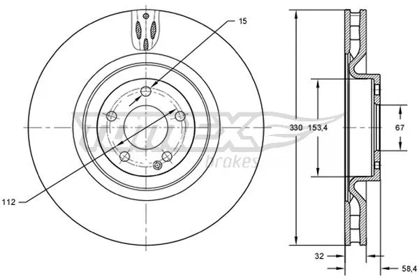 Stabdžių diskas TOMEX Brakes TX 72-75