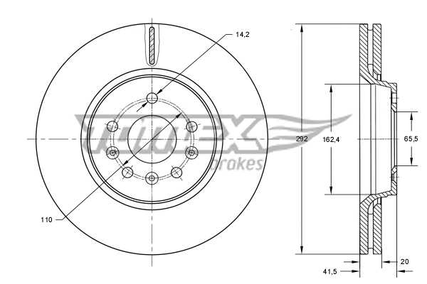 Stabdžių diskas TOMEX Brakes TX 73-79
