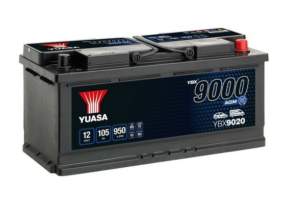Starterio akumuliatorius YUASA YBX9020