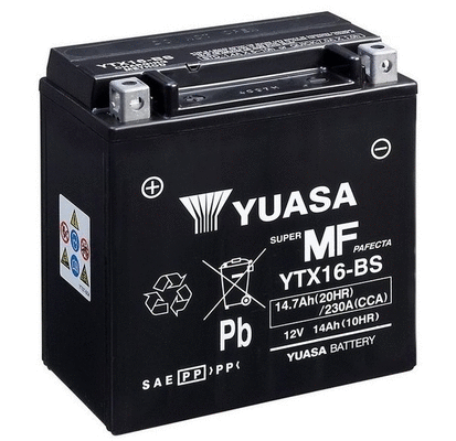 Starterio akumuliatorius YUASA YTX16-BS