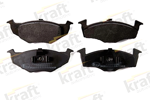 Diskinių stabdžių trinkelių rinkinys KRAFT AUTOMOTIVE 6000345