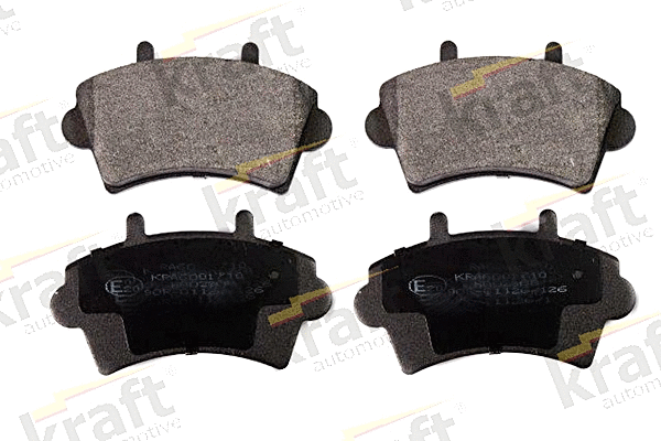 Diskinių stabdžių trinkelių rinkinys KRAFT AUTOMOTIVE 6001710
