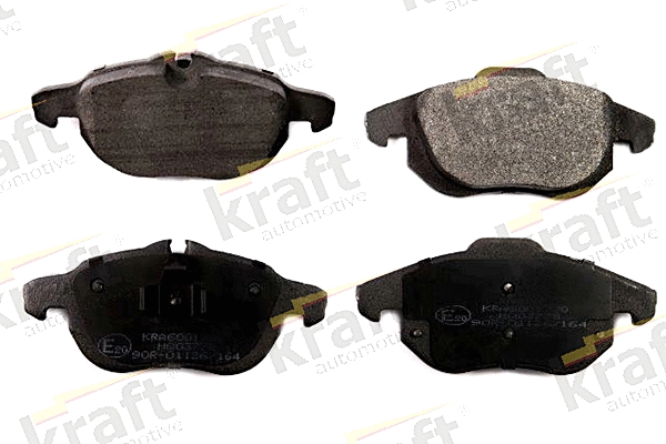 Diskinių stabdžių trinkelių rinkinys KRAFT AUTOMOTIVE 6001720