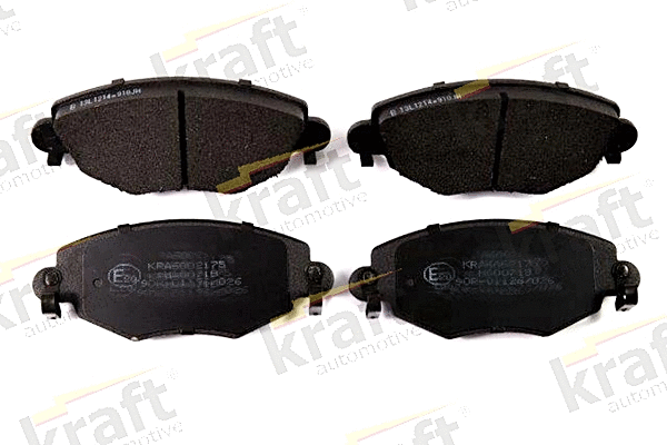 Diskinių stabdžių trinkelių rinkinys KRAFT AUTOMOTIVE 6002175