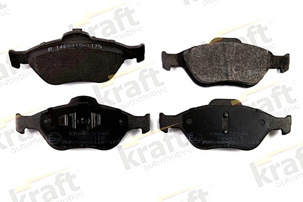 Diskinių stabdžių trinkelių rinkinys KRAFT AUTOMOTIVE 6002340