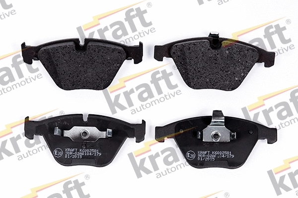 Diskinių stabdžių trinkelių rinkinys KRAFT AUTOMOTIVE 6002581