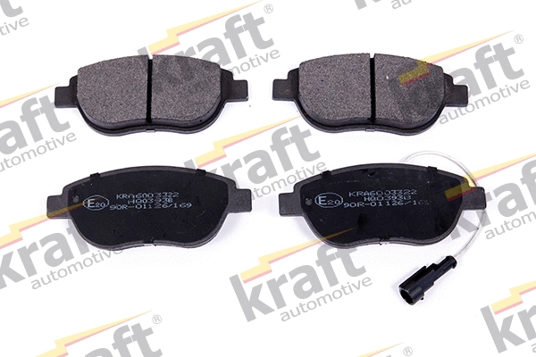 Diskinių stabdžių trinkelių rinkinys KRAFT AUTOMOTIVE 6003322