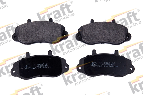 Diskinių stabdžių trinkelių rinkinys KRAFT AUTOMOTIVE 6005180