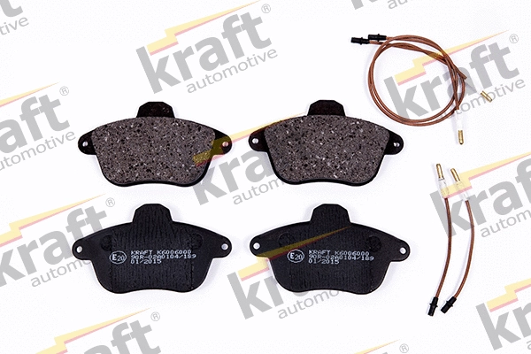Diskinių stabdžių trinkelių rinkinys KRAFT AUTOMOTIVE 6006000
