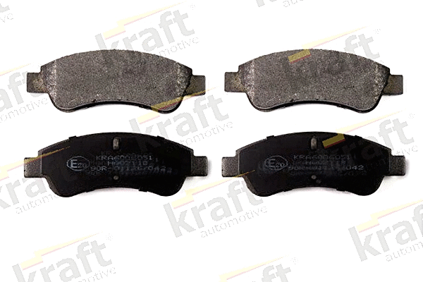 Diskinių stabdžių trinkelių rinkinys KRAFT AUTOMOTIVE 6006051