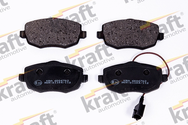 Diskinių stabdžių trinkelių rinkinys KRAFT AUTOMOTIVE 6006702