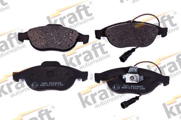 Diskinių stabdžių trinkelių rinkinys KRAFT AUTOMOTIVE 6006890