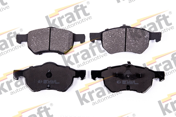 Diskinių stabdžių trinkelių rinkinys KRAFT AUTOMOTIVE 6008533