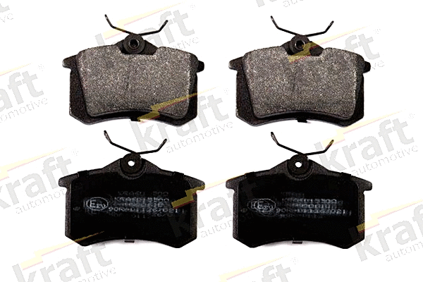 Diskinių stabdžių trinkelių rinkinys KRAFT AUTOMOTIVE 6015500
