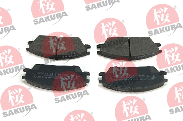 Diskinių stabdžių trinkelių rinkinys SAKURA 600-40-4600