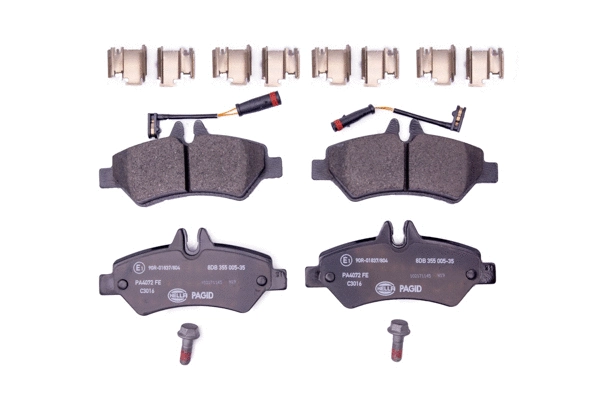 Diskinių stabdžių trinkelių rinkinys HELLA PAGID 8DB 355 005-351