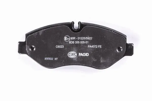 Diskinių stabdžių trinkelių rinkinys HELLA PAGID 8DB 355 005-511
