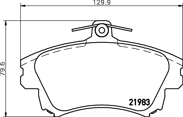Diskinių stabdžių trinkelių rinkinys HELLA PAGID 8DB 355 006-711