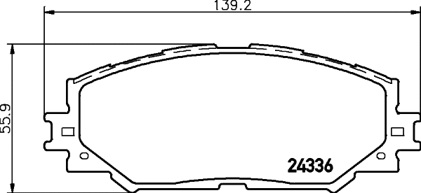 Diskinių stabdžių trinkelių rinkinys HELLA PAGID 8DB 355 006-861