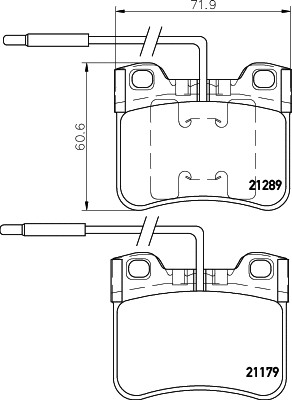Diskinių stabdžių trinkelių rinkinys HELLA PAGID 8DB 355 007-811