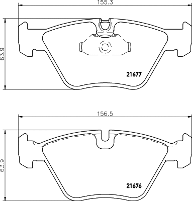 Diskinių stabdžių trinkelių rinkinys HELLA PAGID 8DB 355 007-961