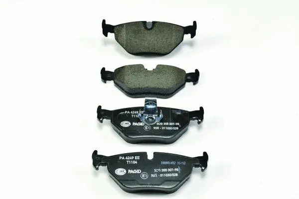 Diskinių stabdžių trinkelių rinkinys HELLA PAGID 8DB 355 007-981