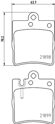 Diskinių stabdžių trinkelių rinkinys HELLA PAGID 8DB 355 008-451