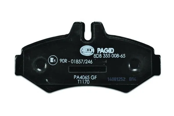 Diskinių stabdžių trinkelių rinkinys HELLA PAGID 8DB 355 008-651