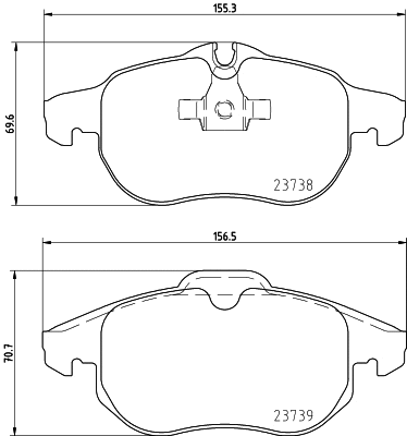 Diskinių stabdžių trinkelių rinkinys HELLA PAGID 8DB 355 009-311
